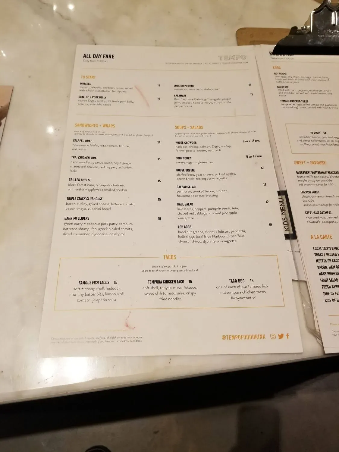 Menu 5