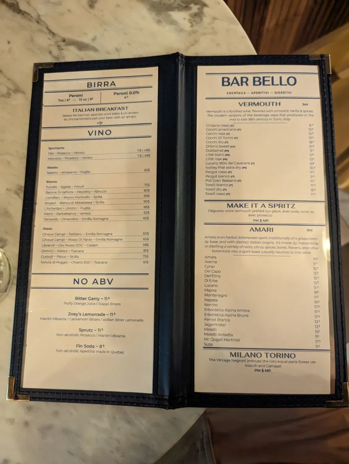 Menu 5