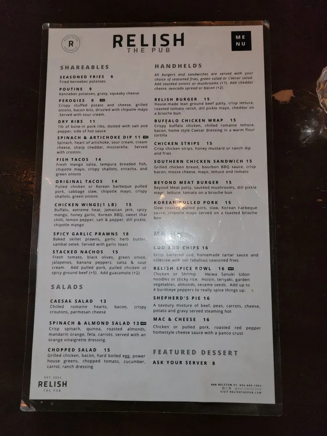 Menu 6