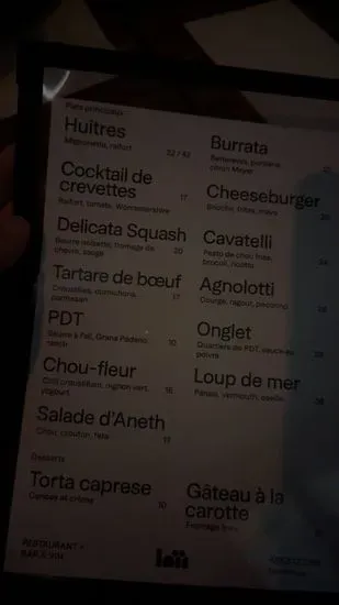 Menu 1