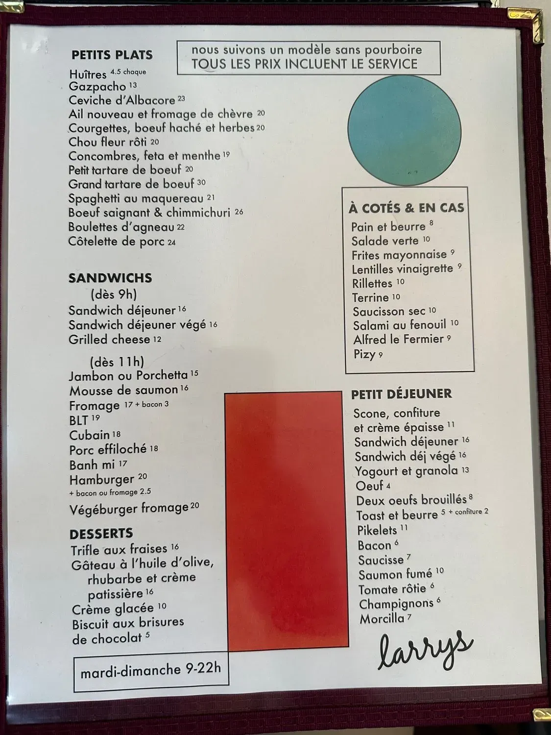 Menu 3