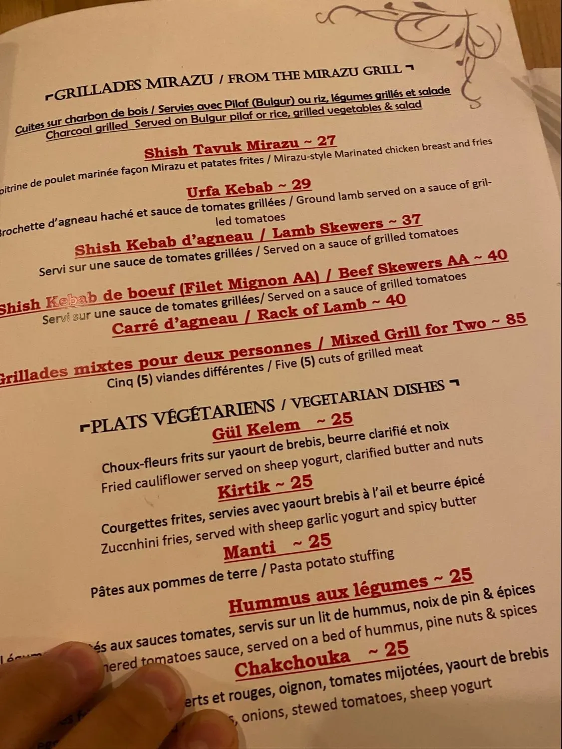 Menu 1