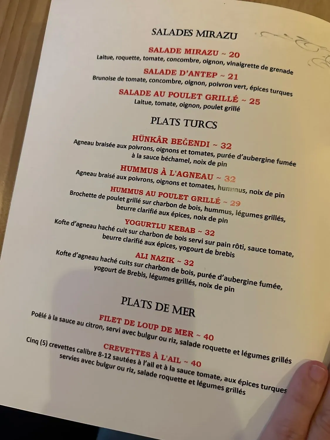 Menu 5