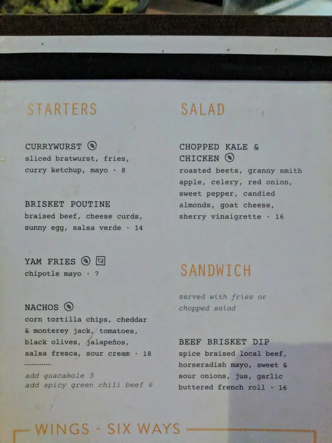 Menu 2