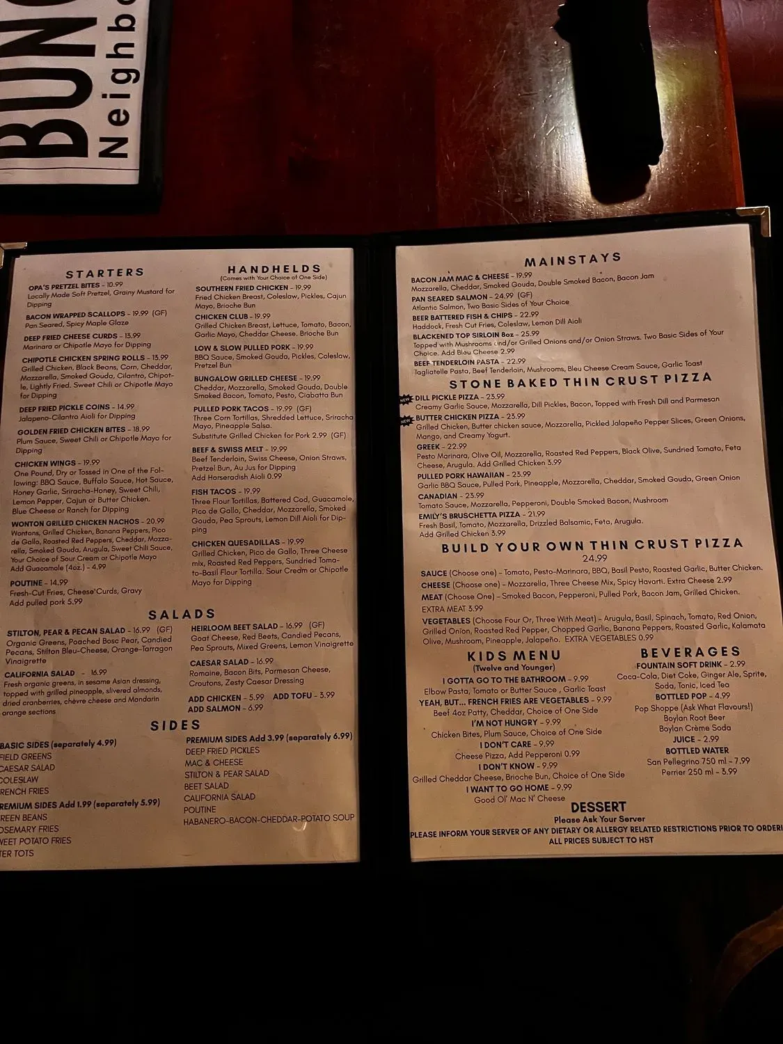 Menu 5