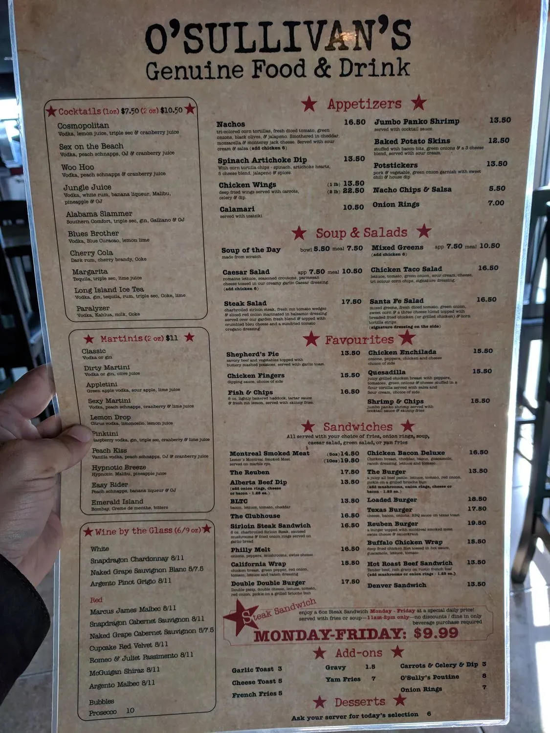 Menu 5