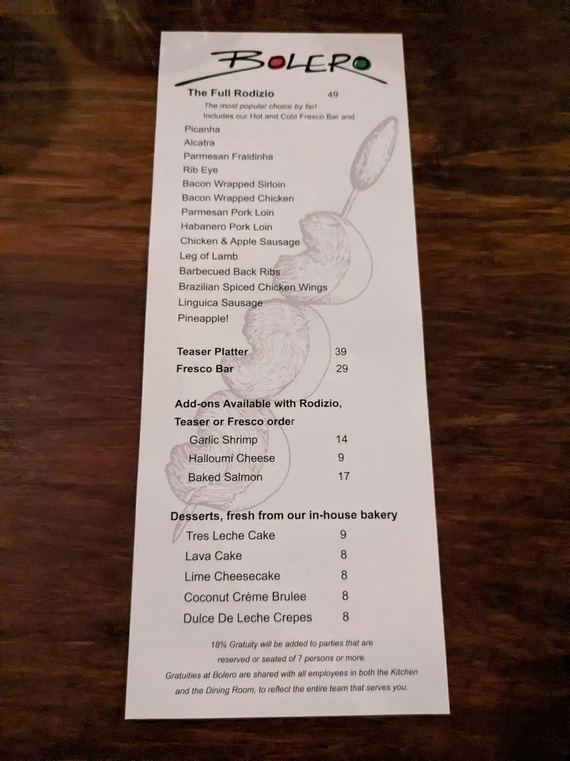 Menu 6