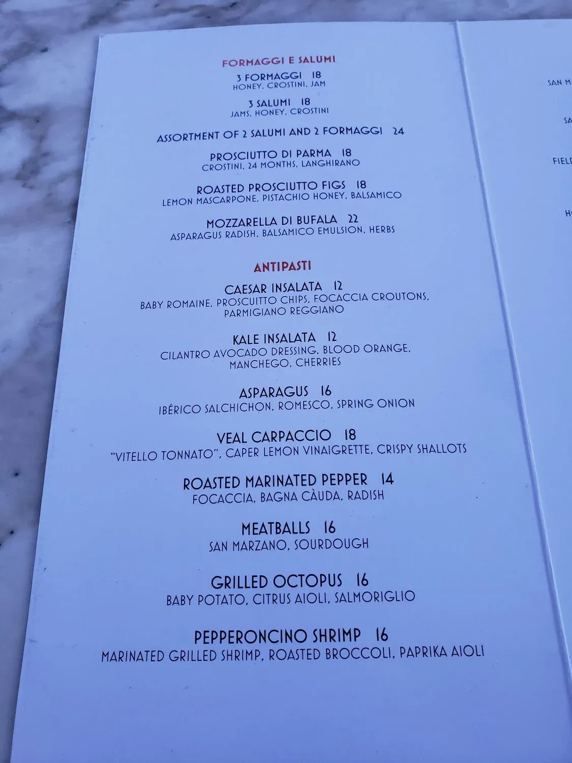 Menu 5