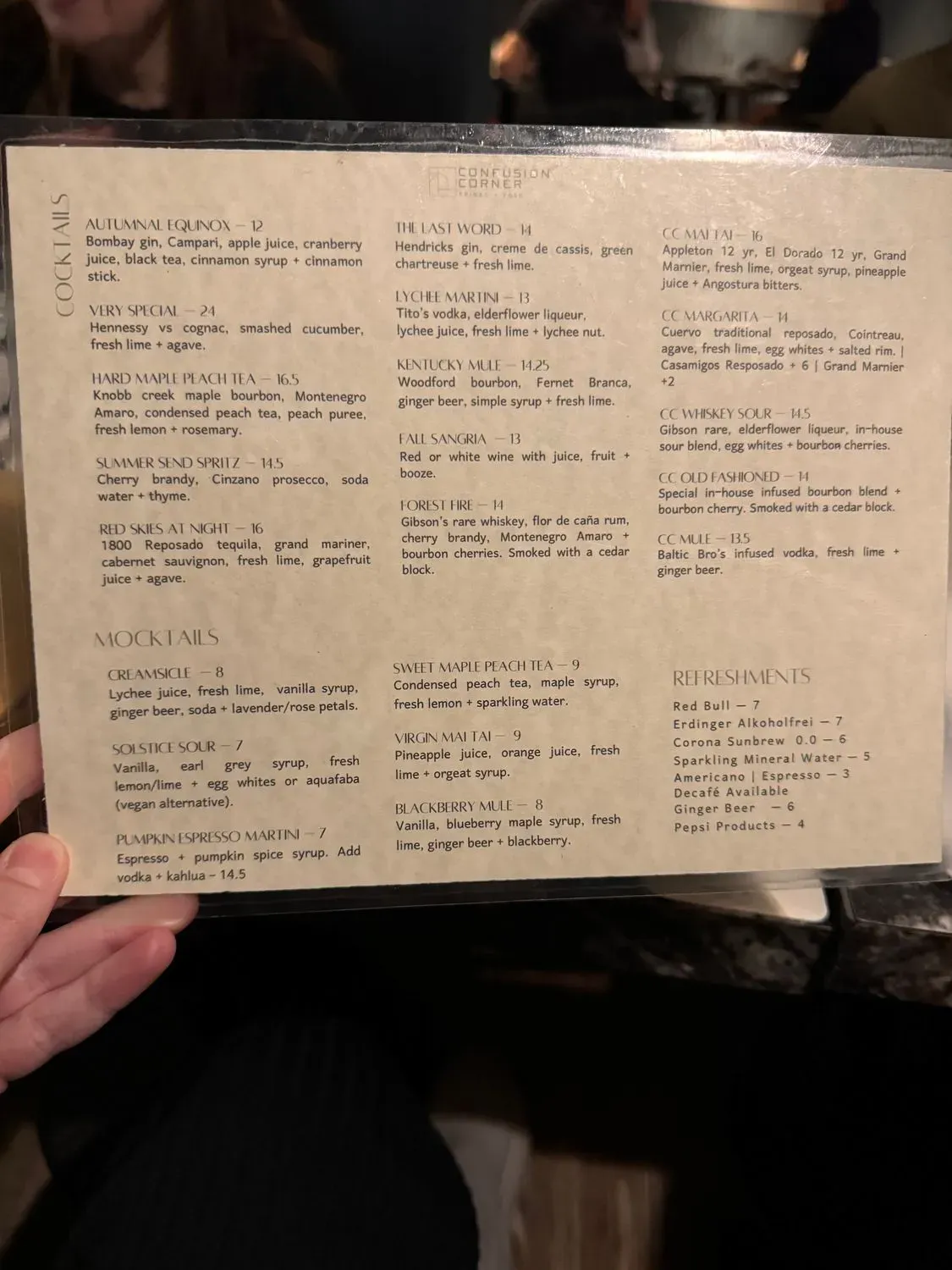 Menu 1