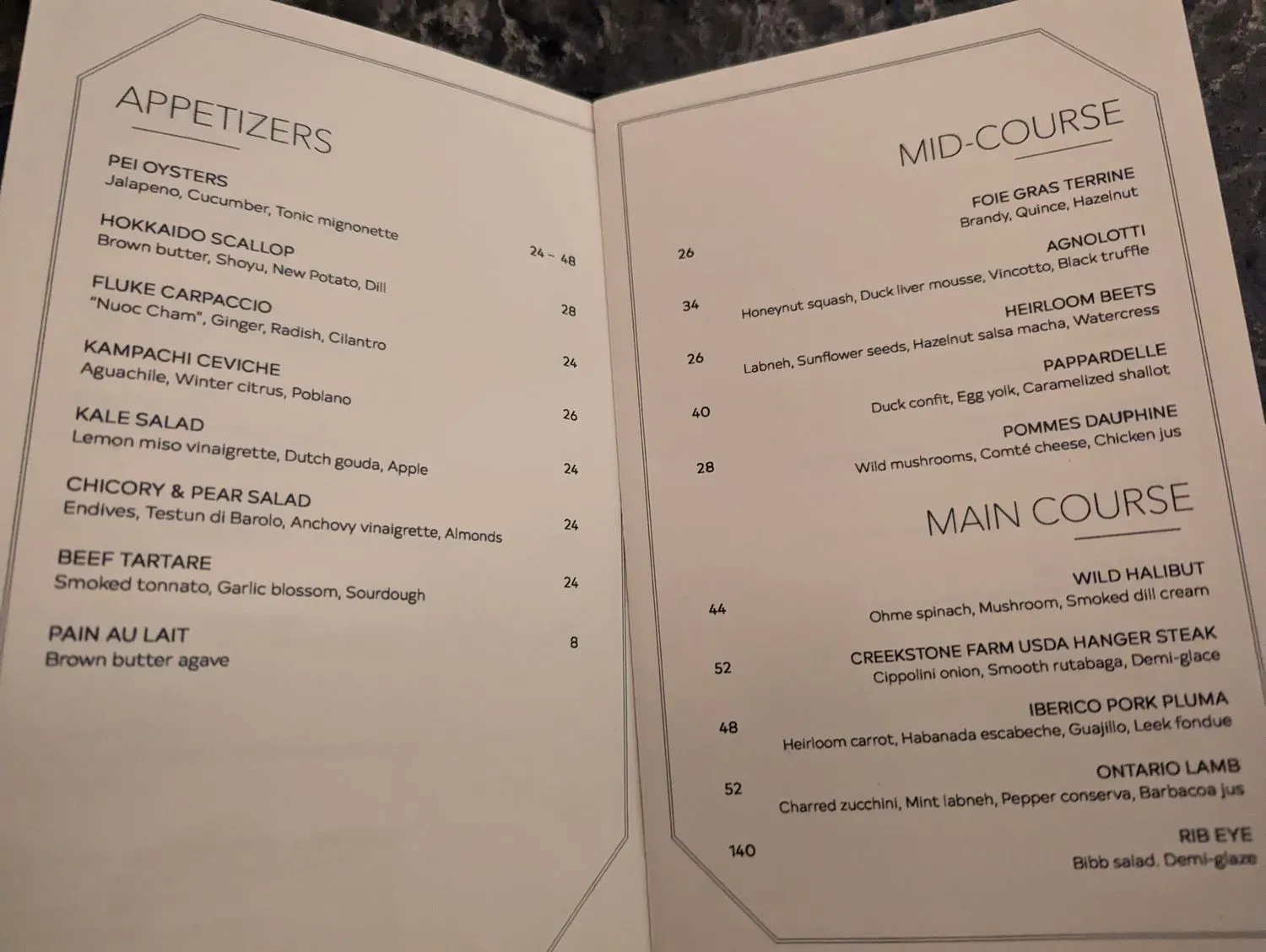 Menu 1