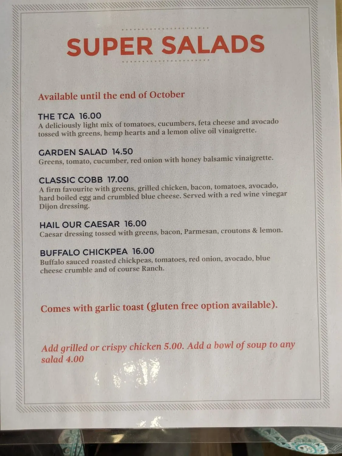 Menu 5