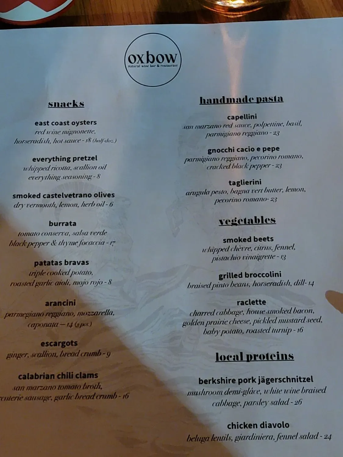 Menu 1