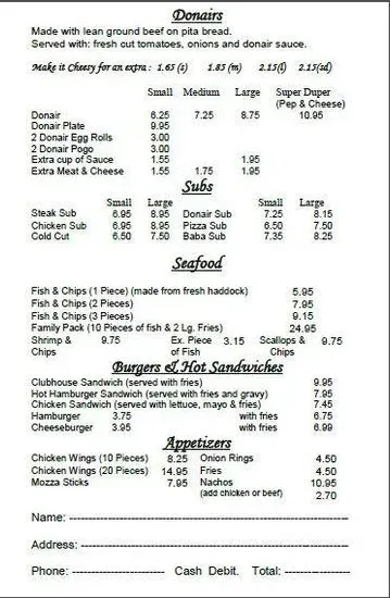 Menu 3