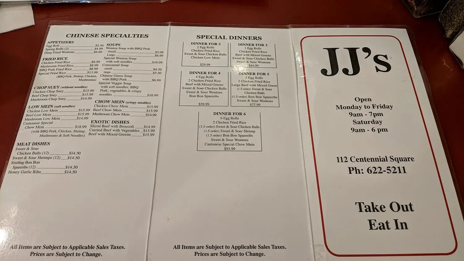 Menu 3