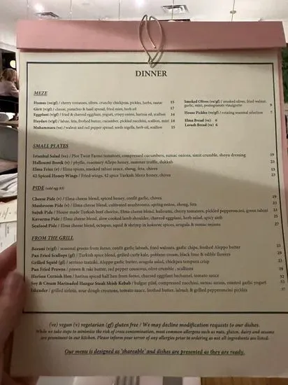 Menu 5