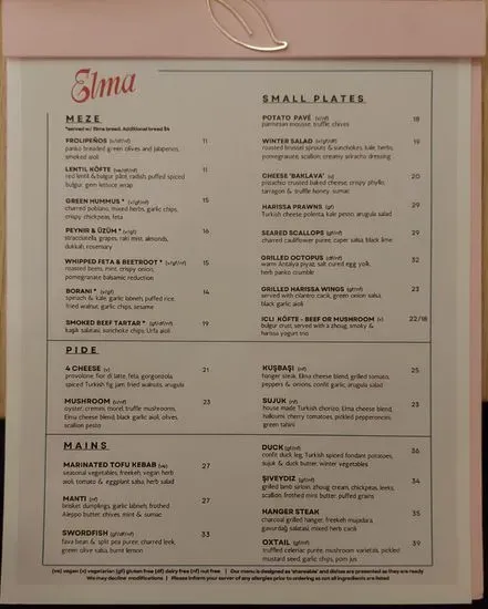 Menu 2