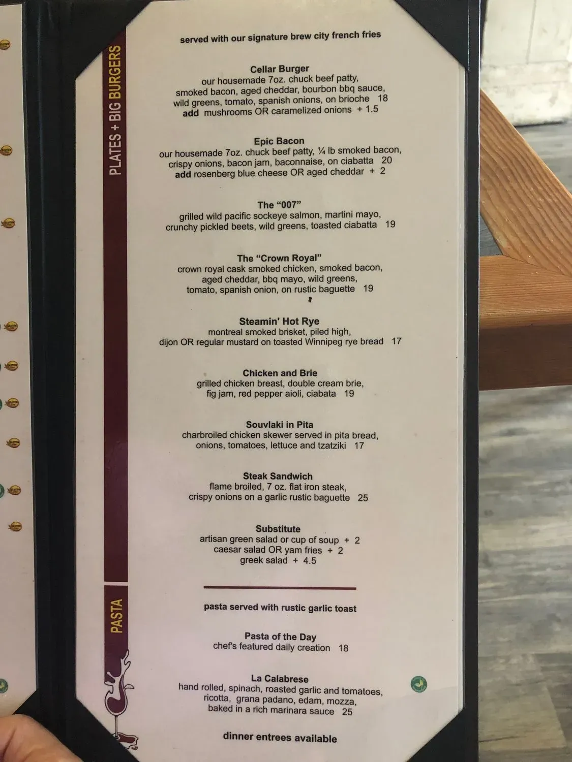 Menu 5