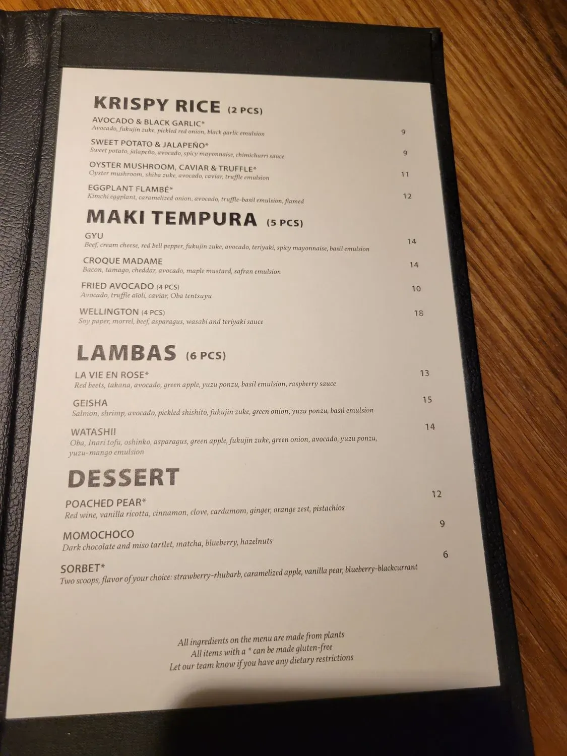 Menu 2