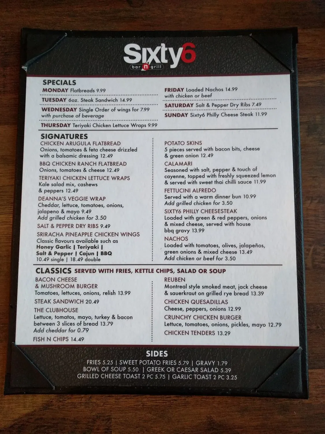 Menu 1