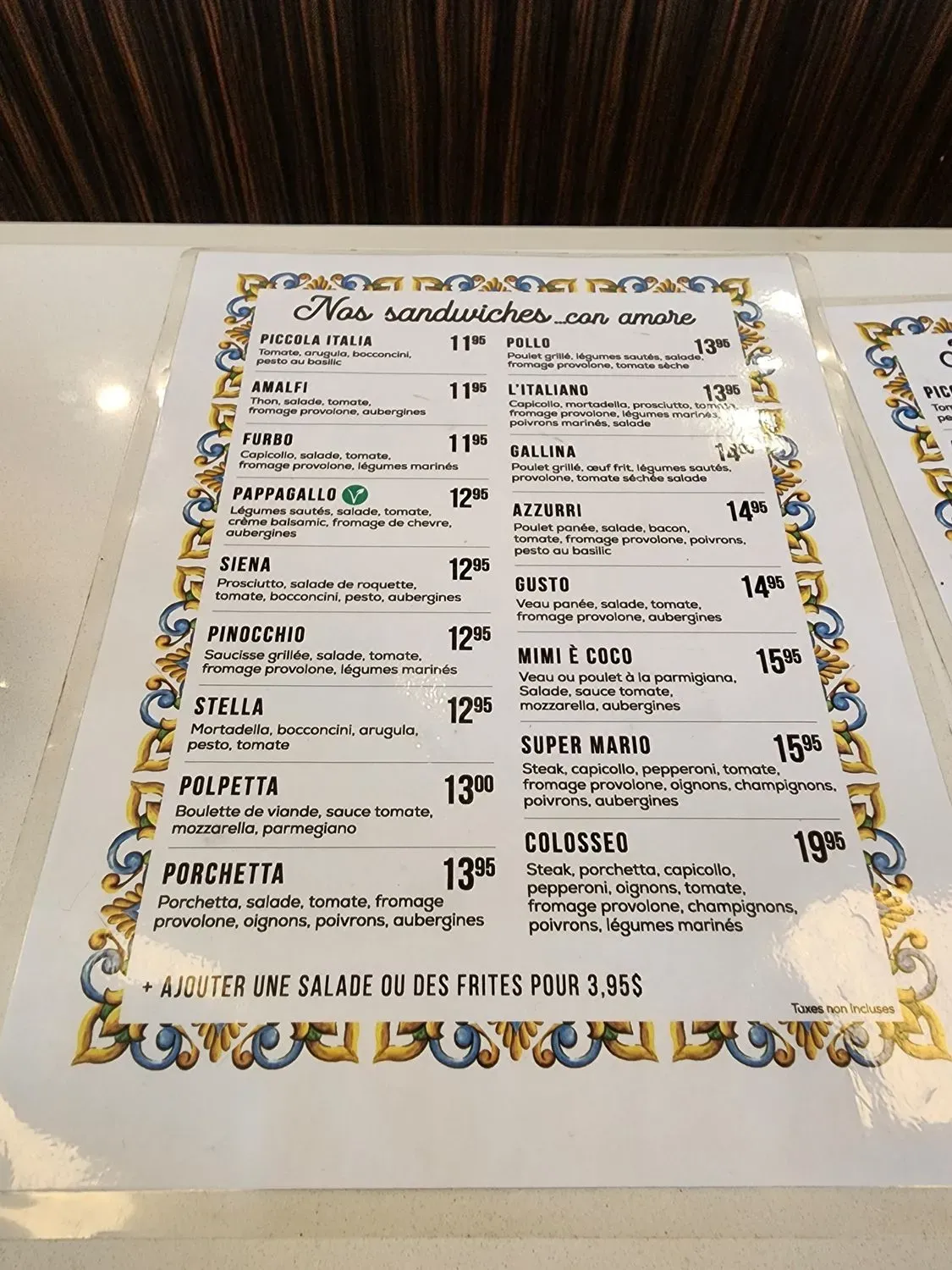 Menu 1