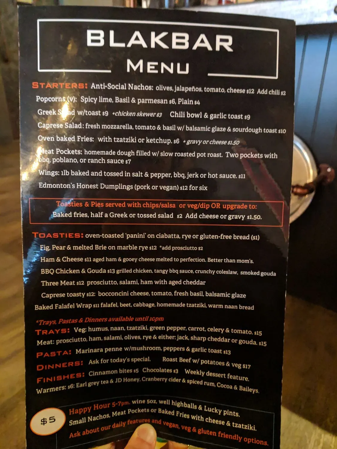 Menu 5