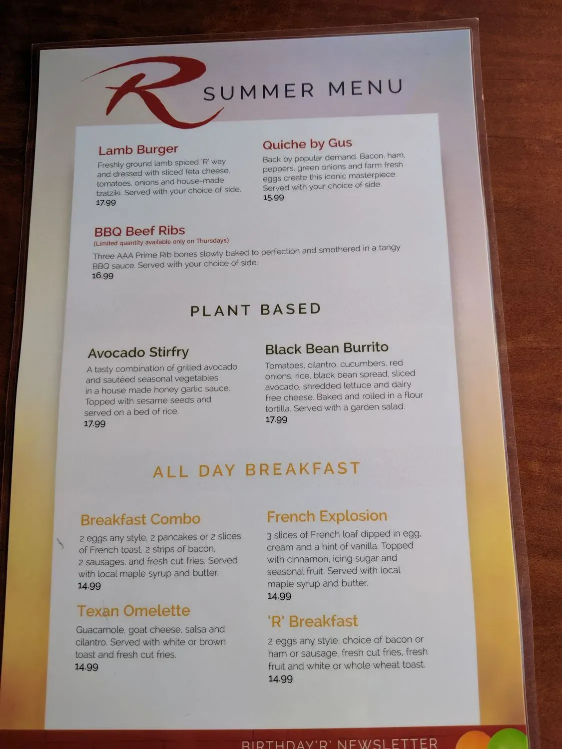 Menu 6