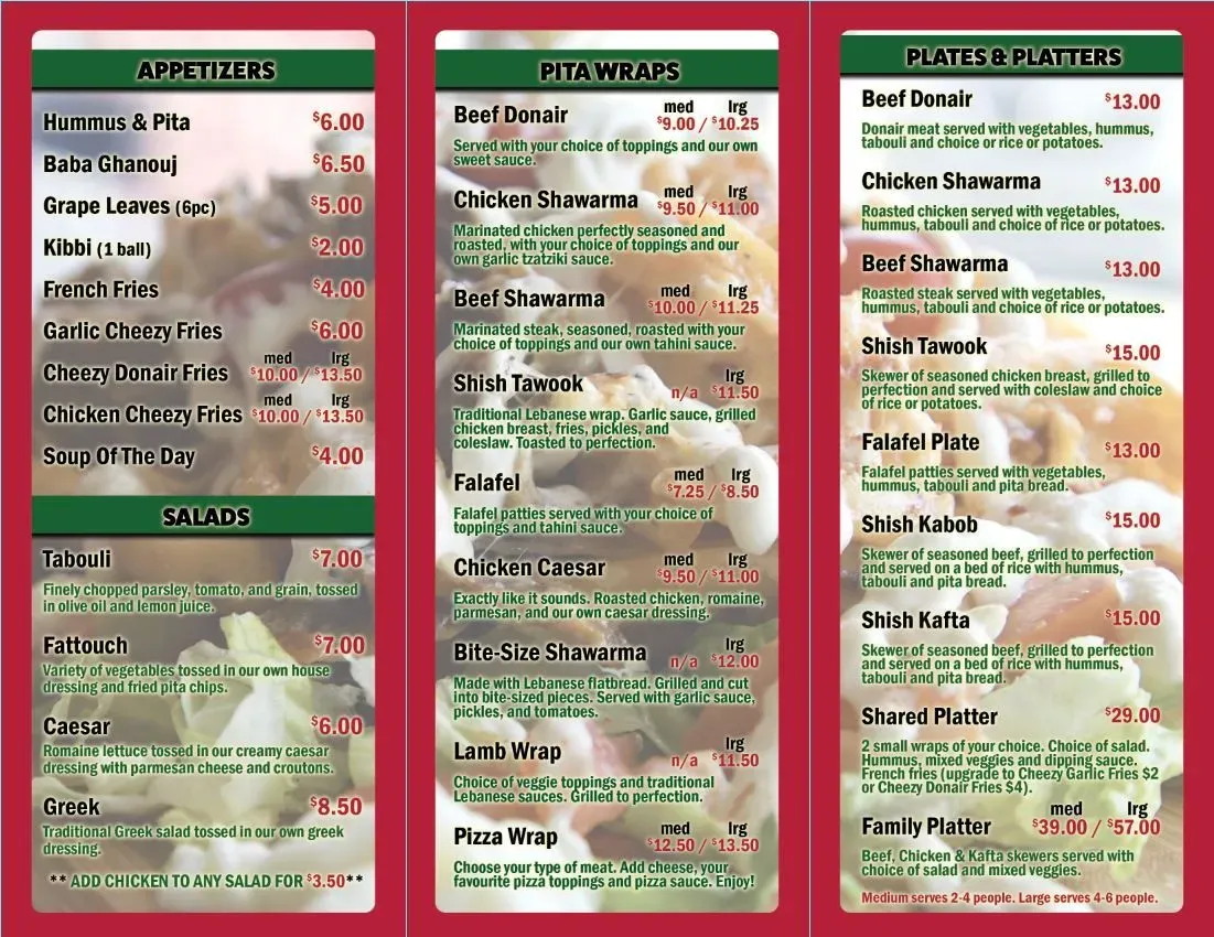 Menu 2