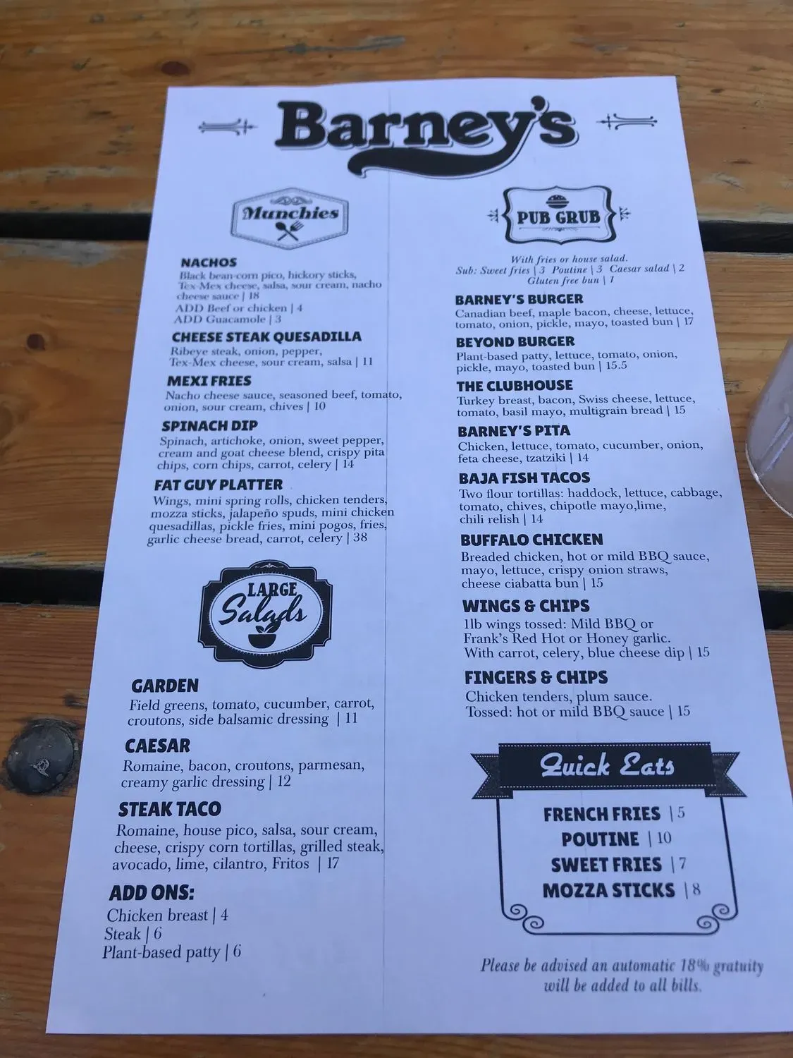 Menu 5