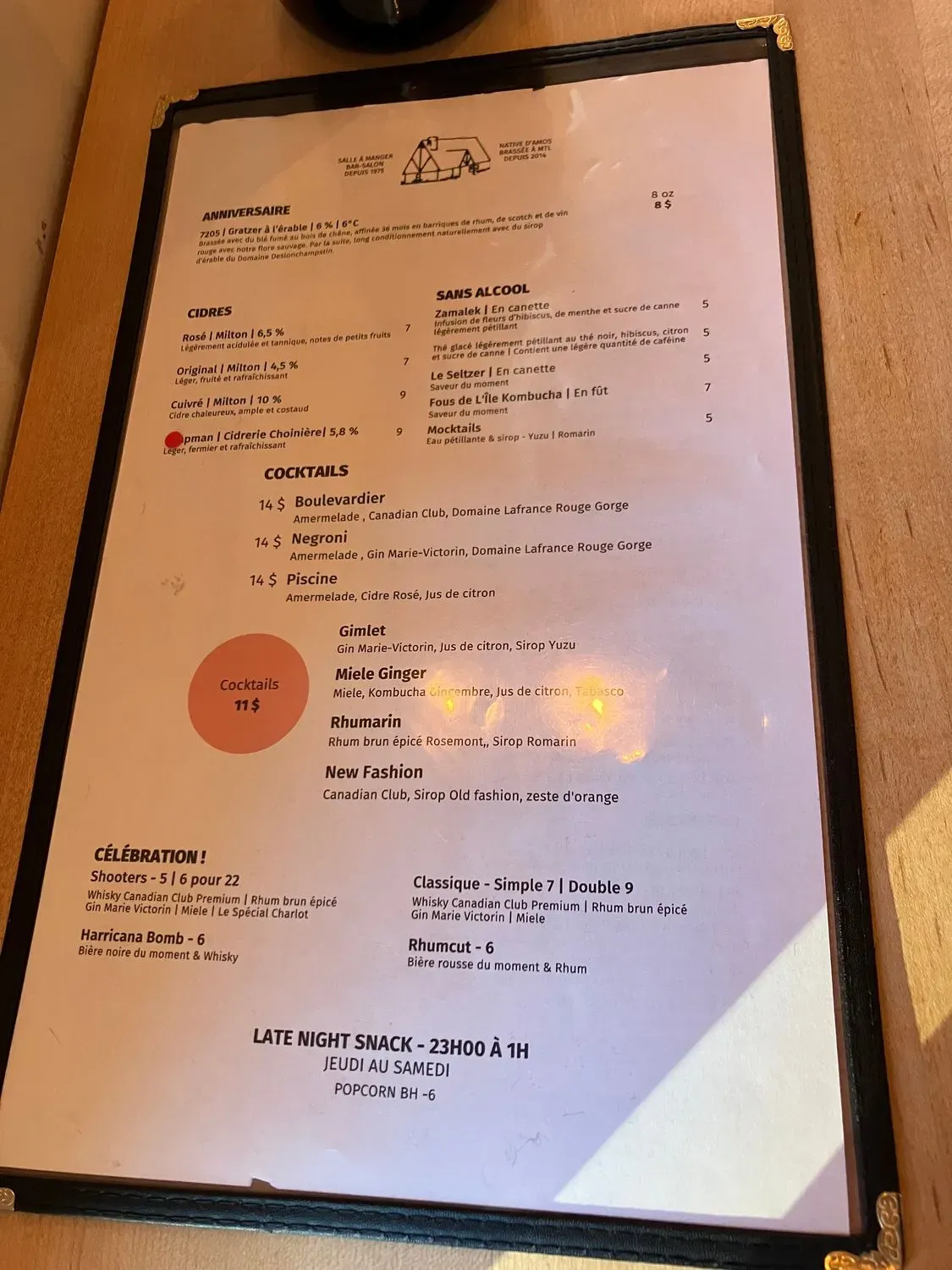 Menu 4