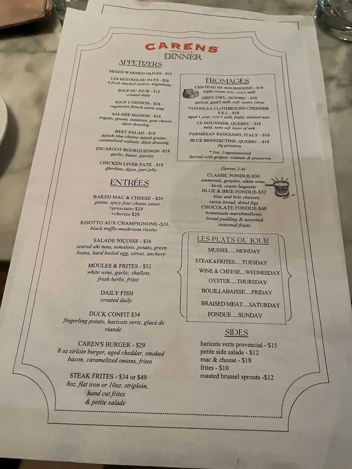 Menu 1