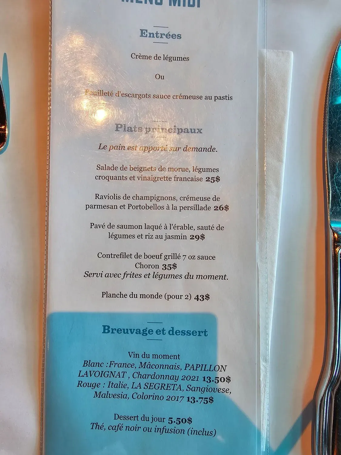 Menu 5