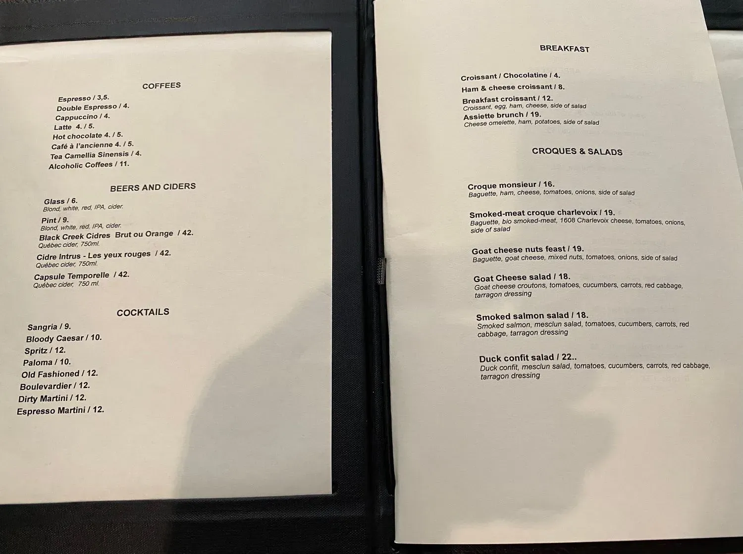 Menu 2