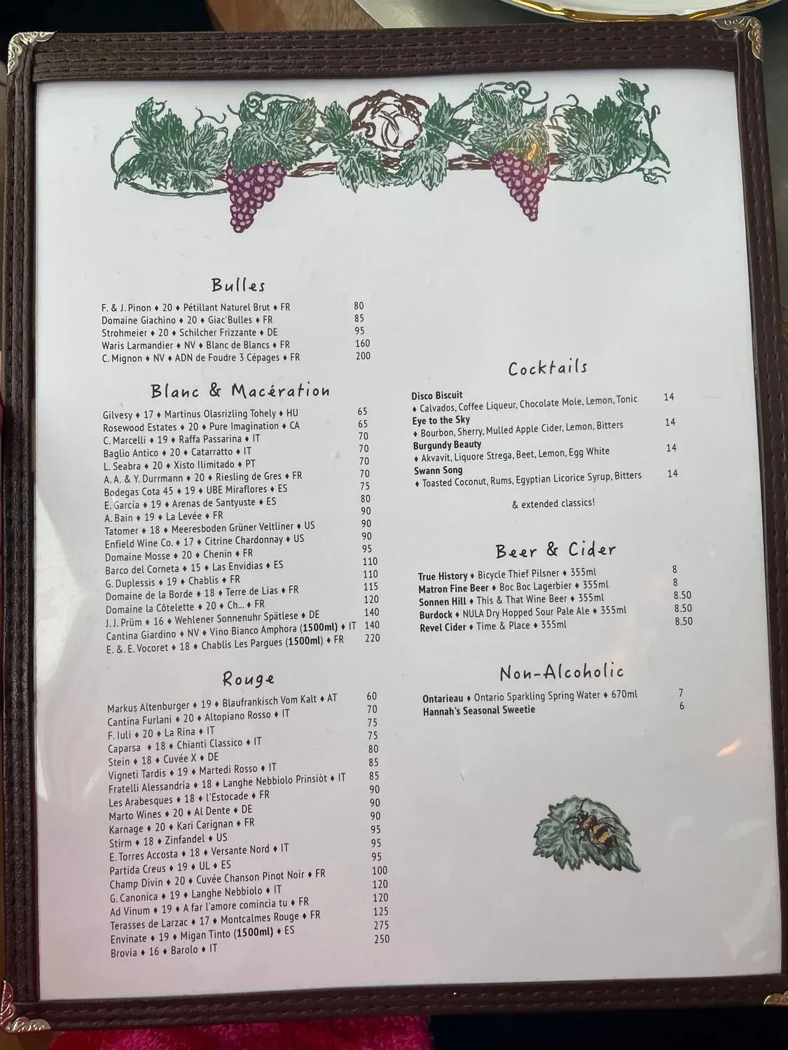 Menu 5