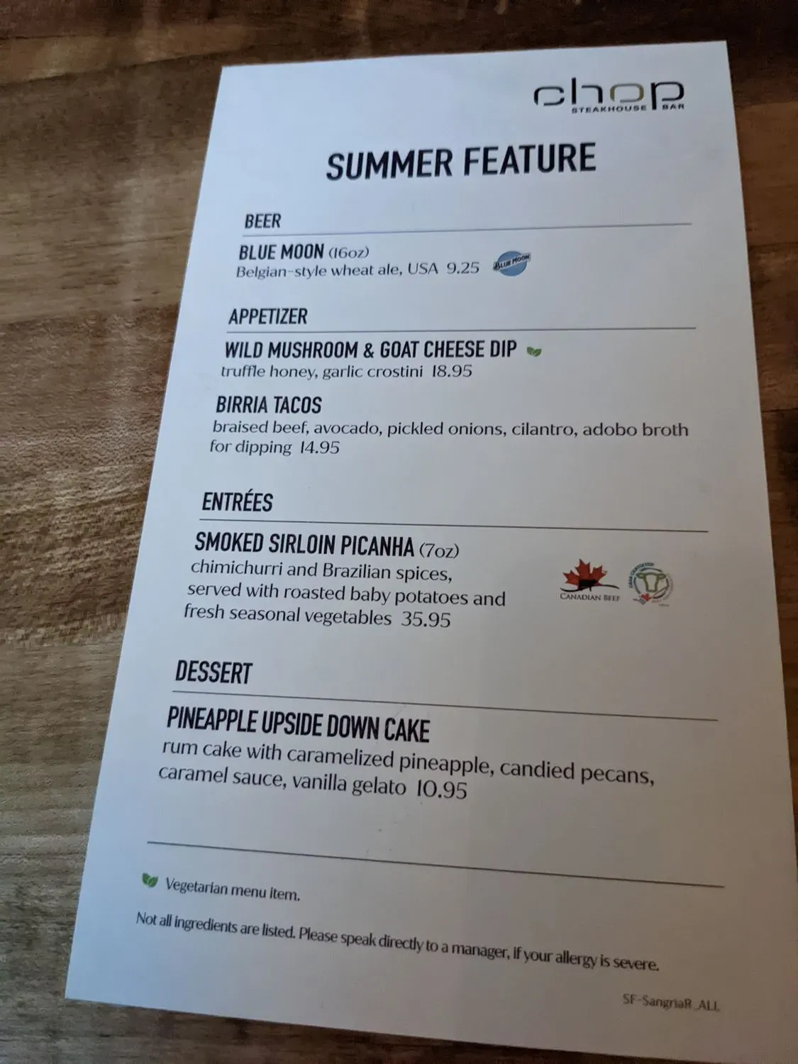 Menu 6