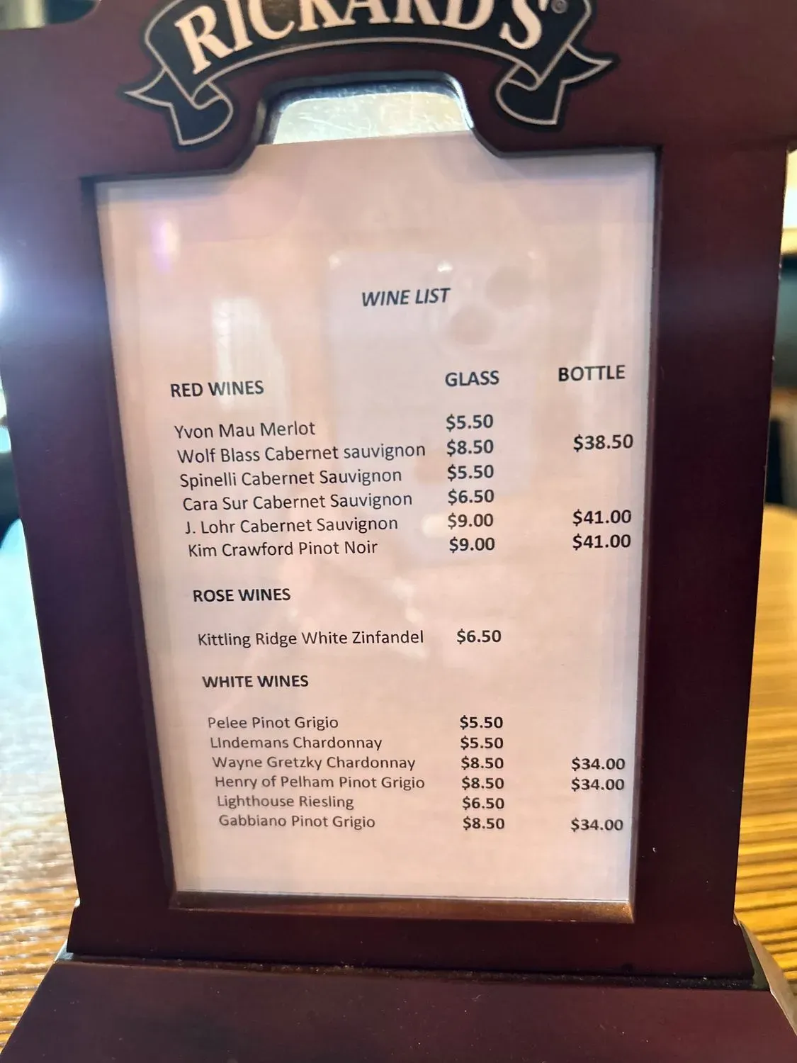 Menu 5