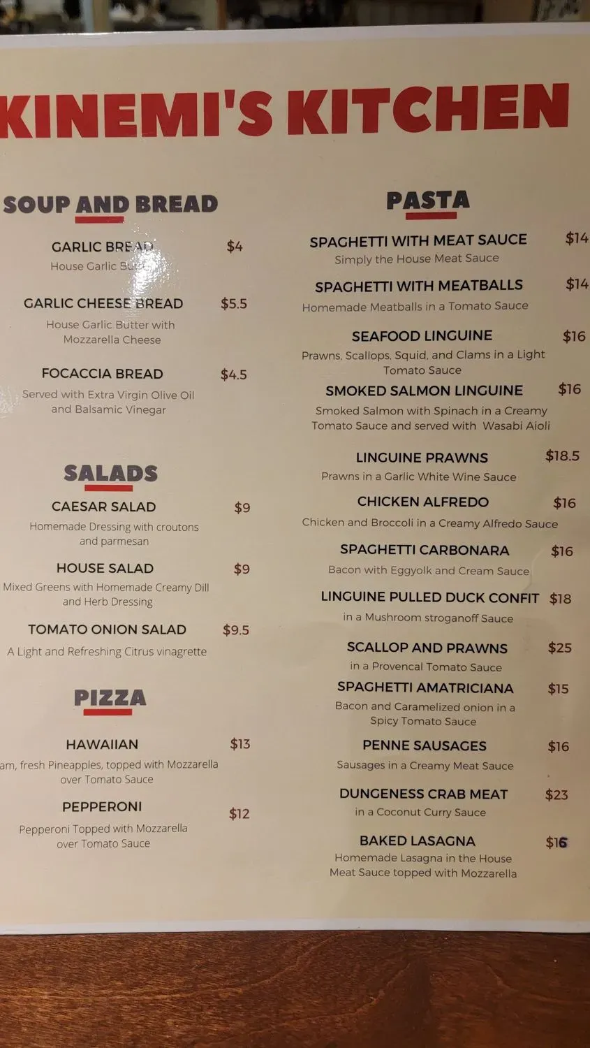 Menu 5