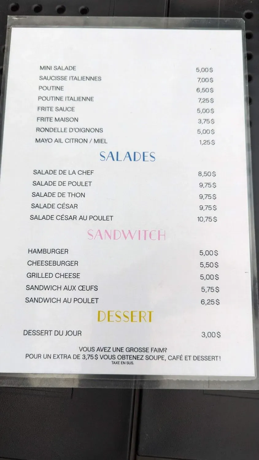 Menu 2