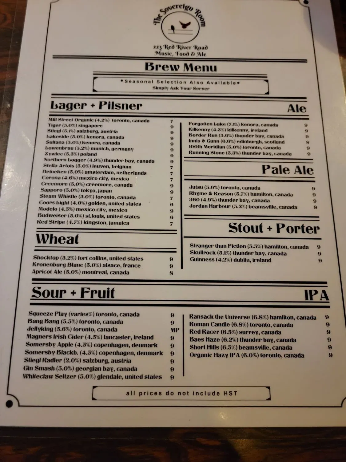 Menu 4