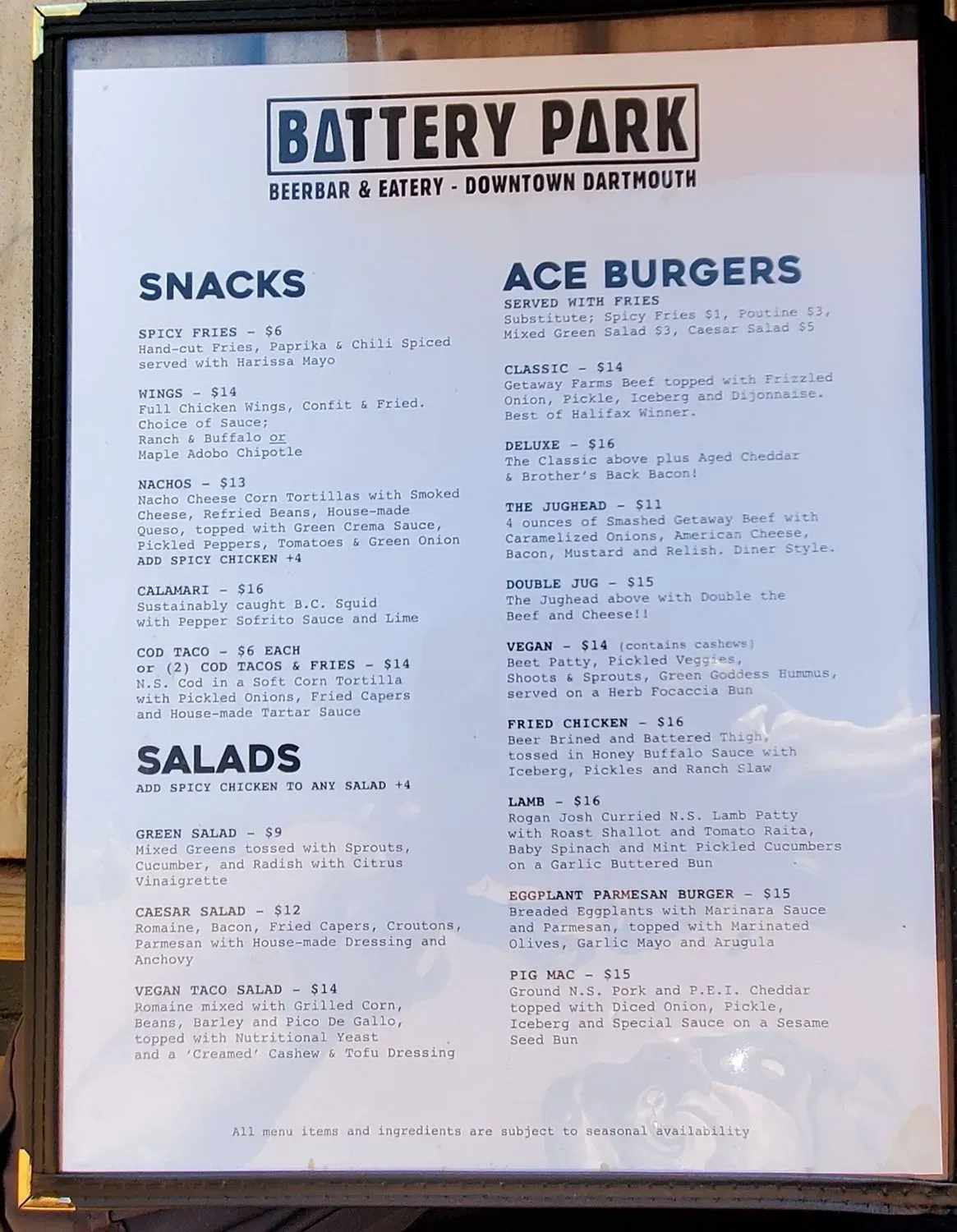 Menu 5