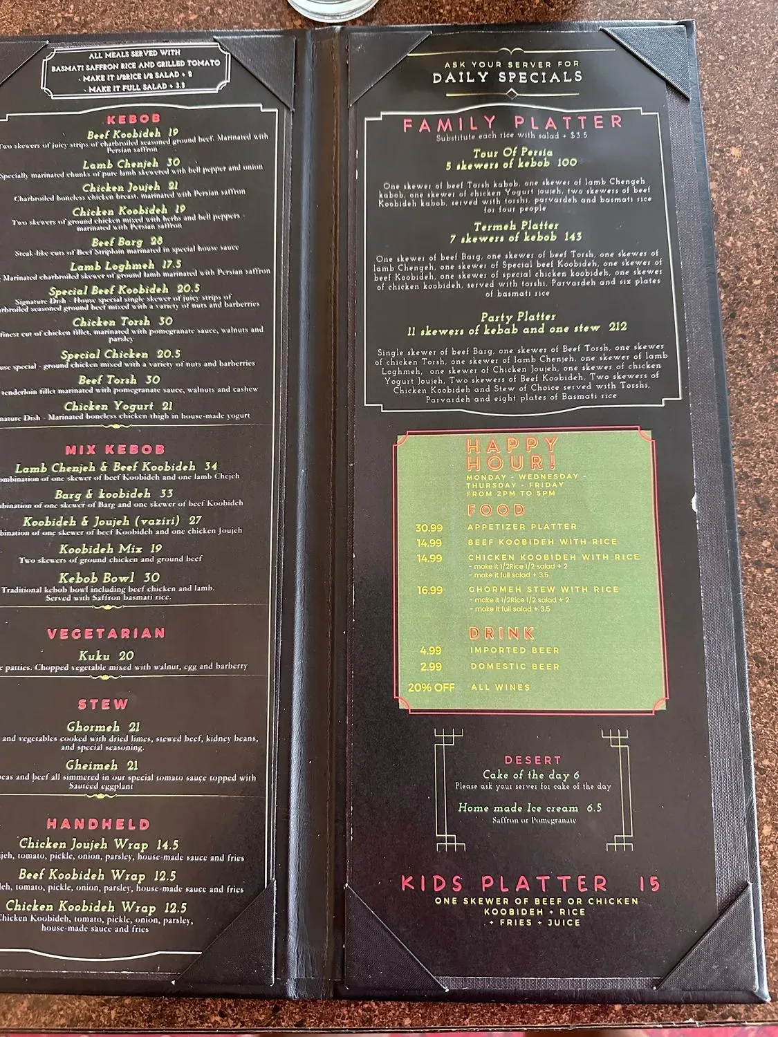 Menu 3