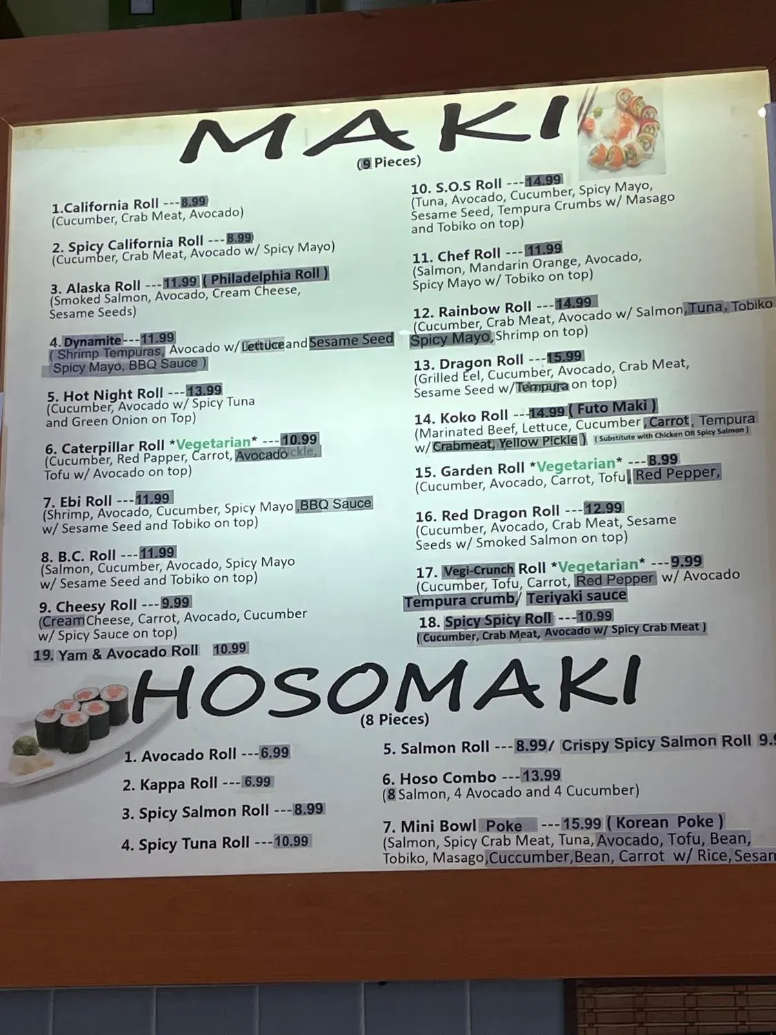 Menu 2