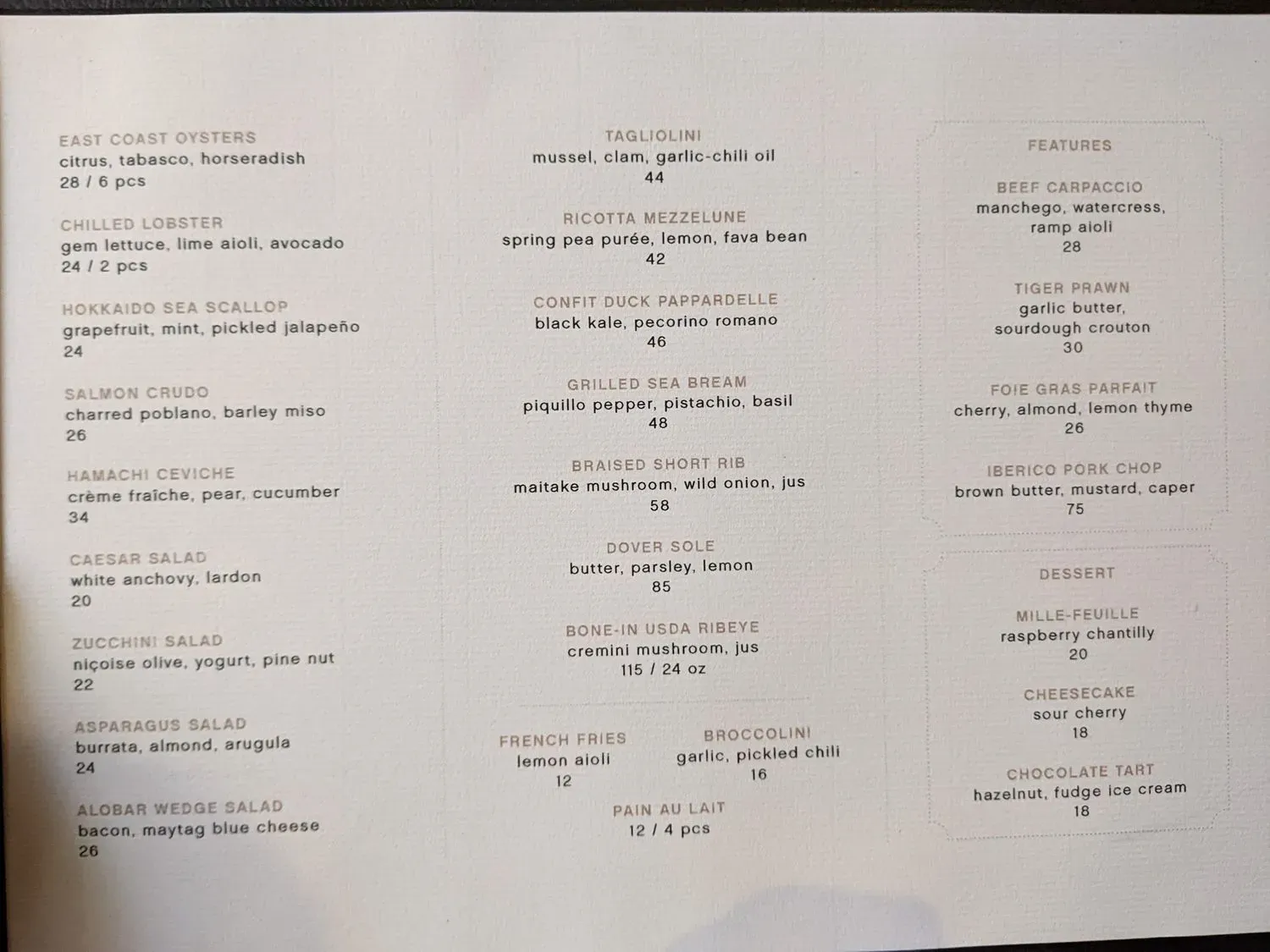 Menu 1