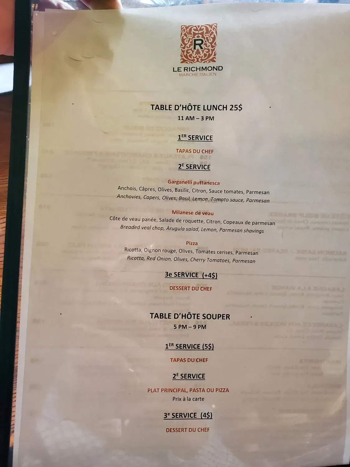 Menu 4