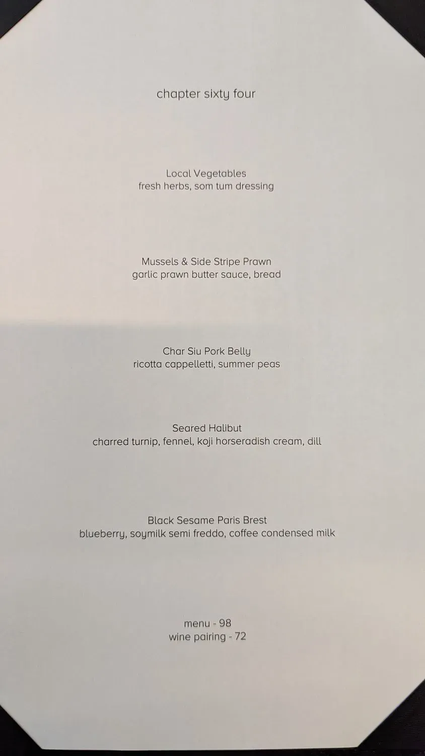 Menu 5