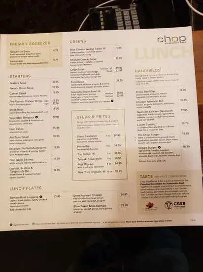 Menu 1