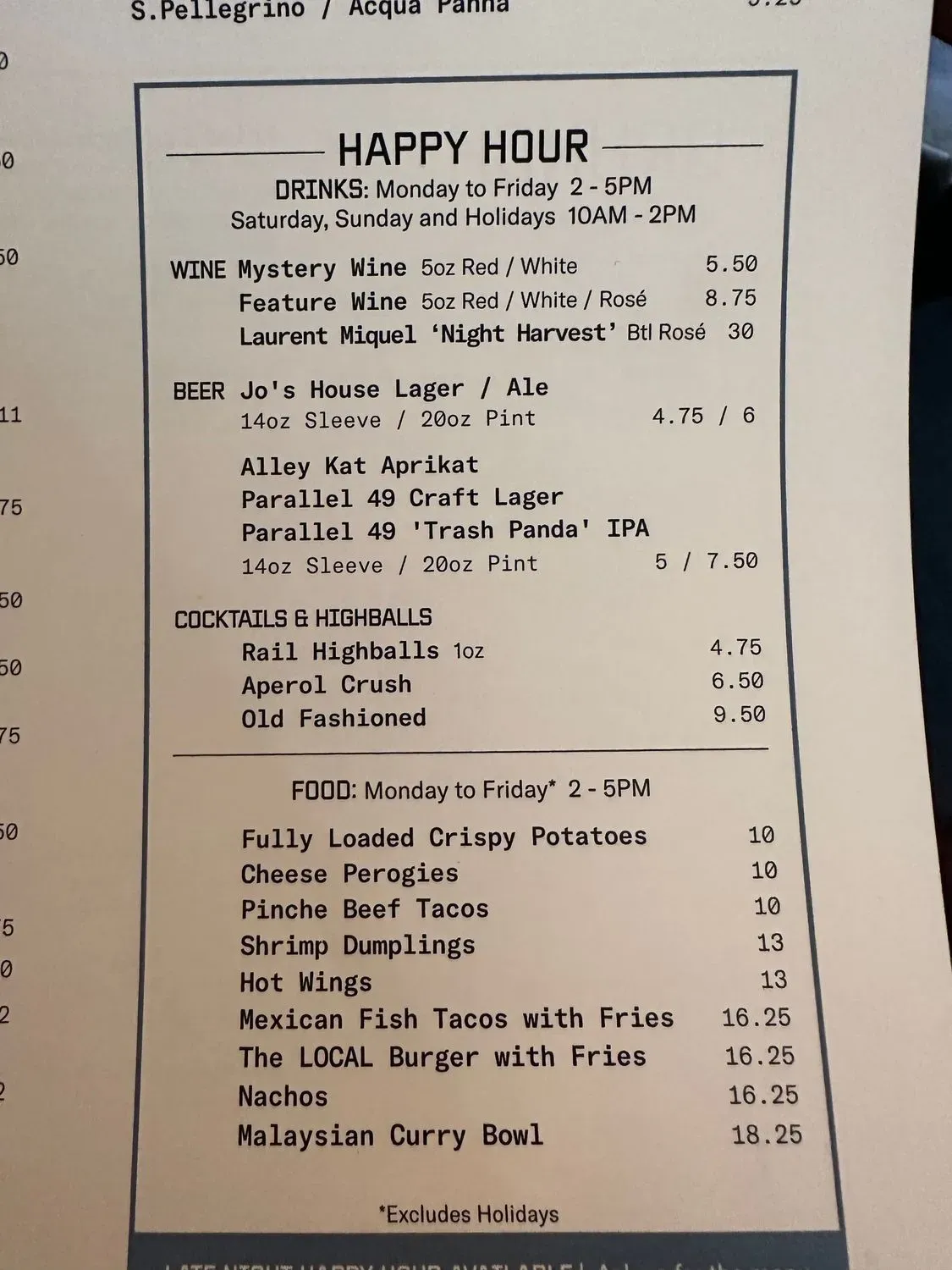 Menu 5