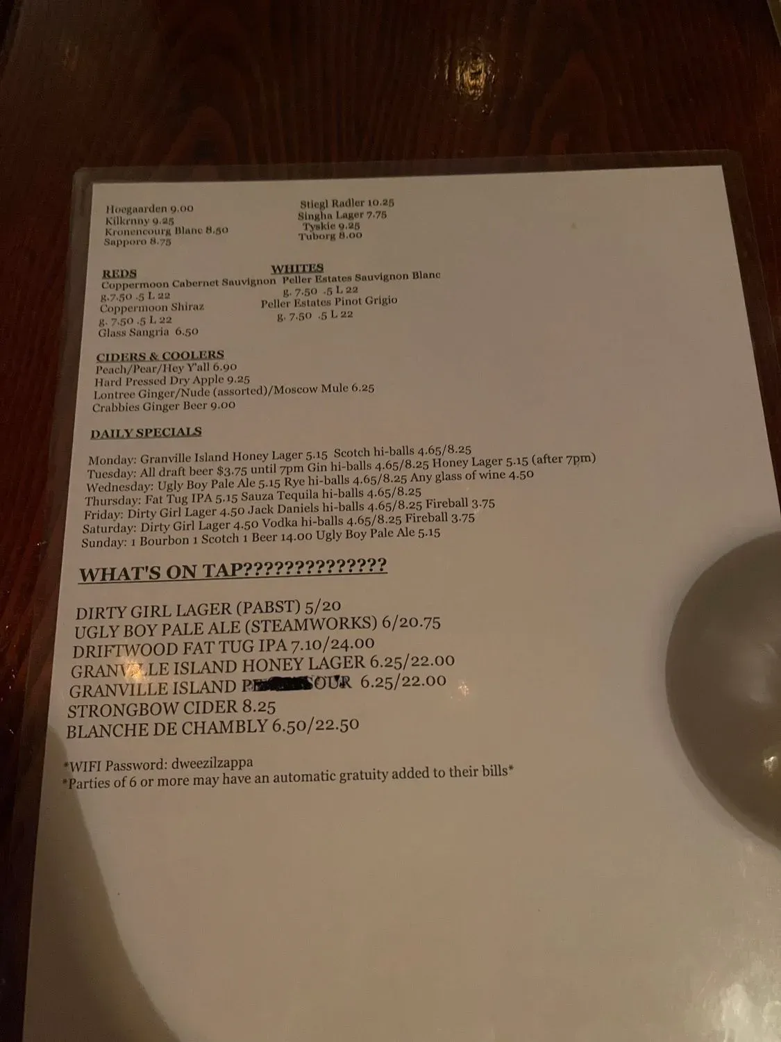 Menu 1