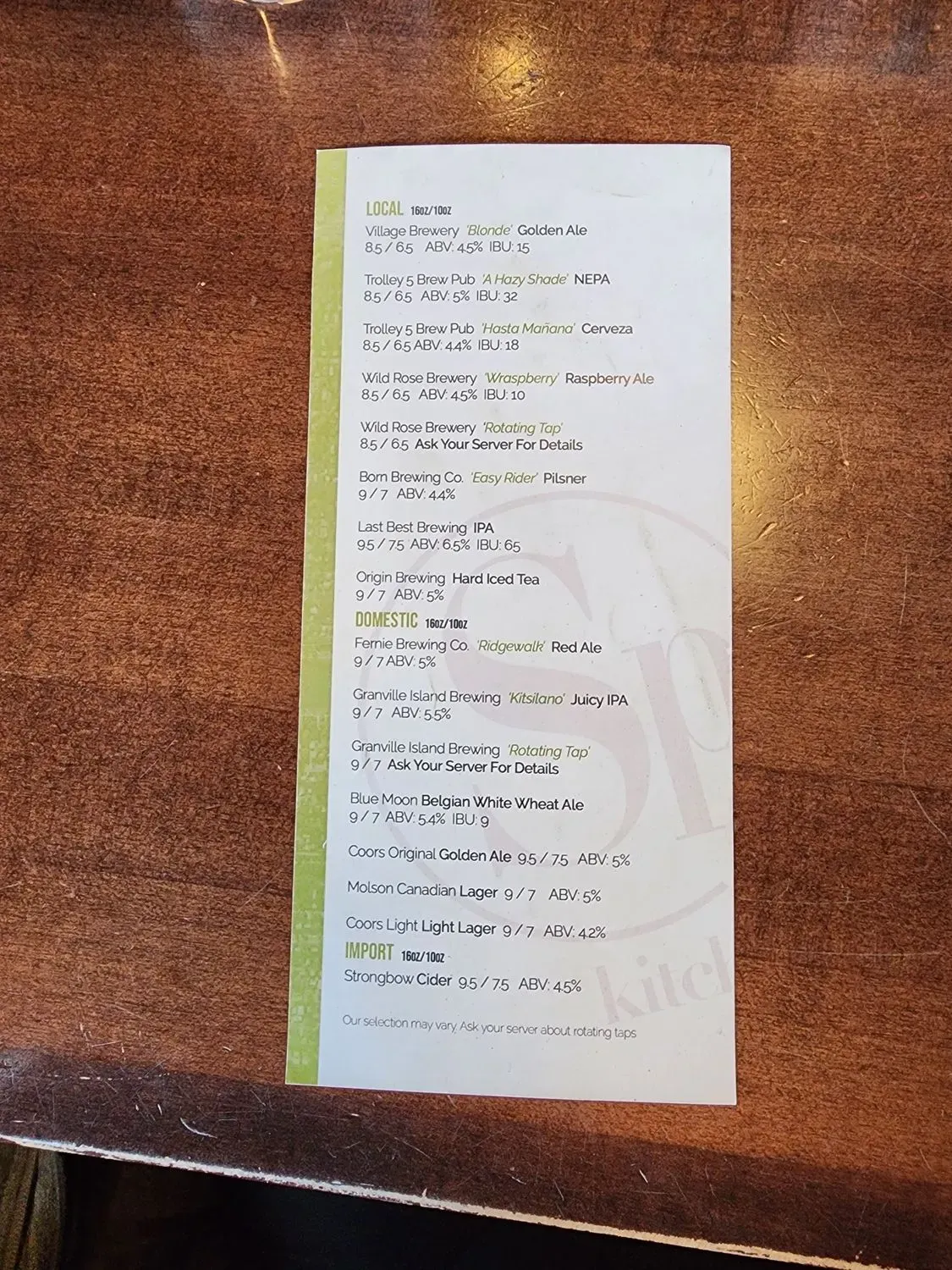 Menu 3