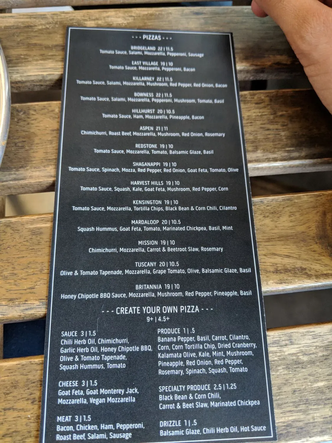 Menu 5