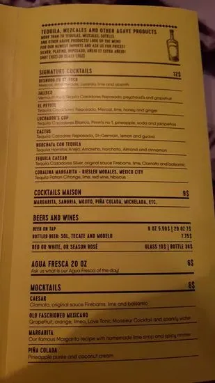 Menu 5